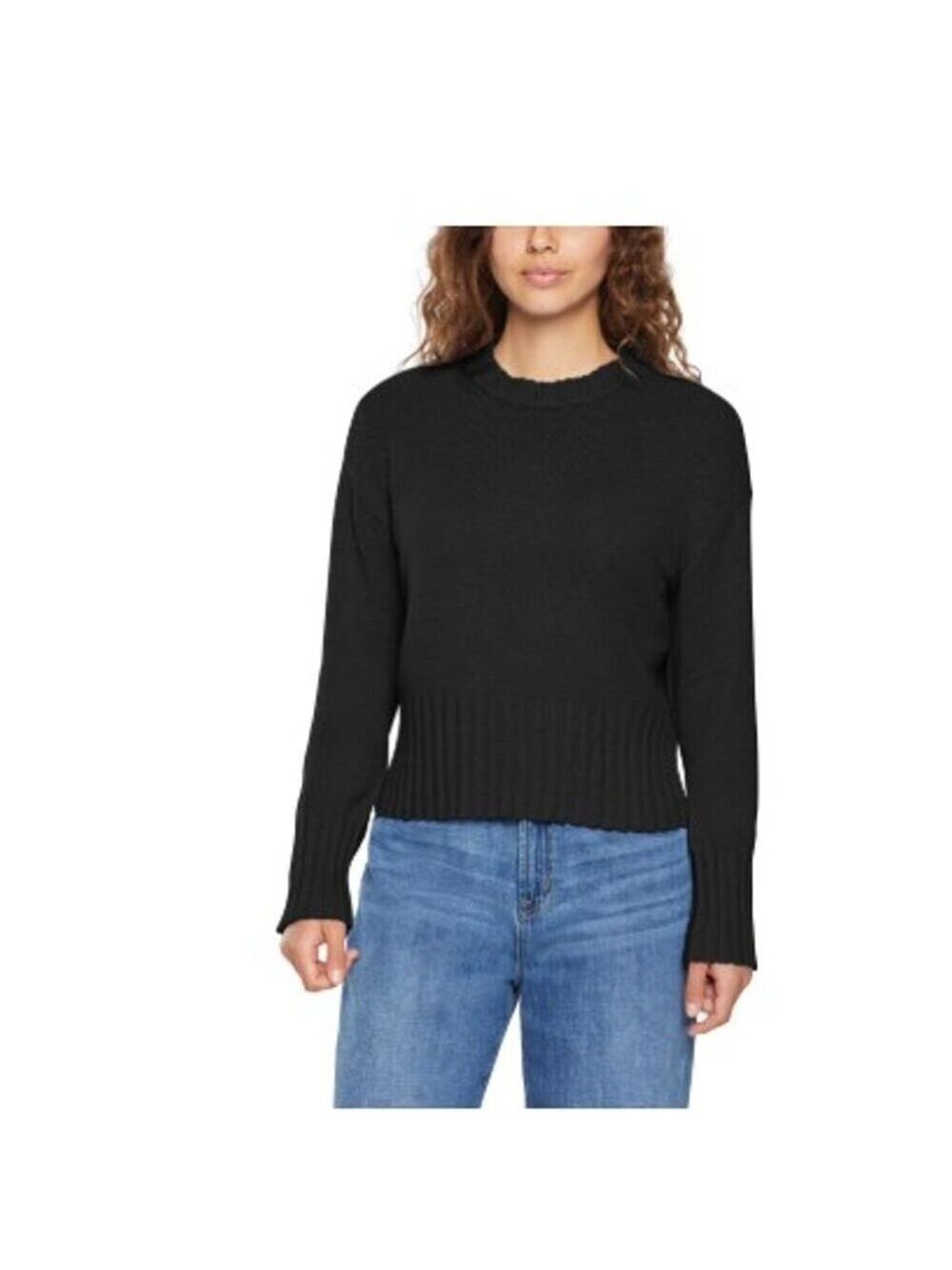 Gap Women's Knit Crewneck Sweater Black Size S